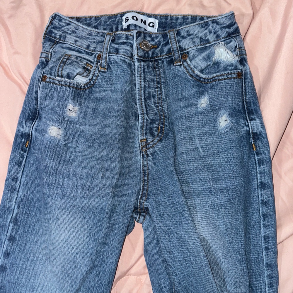 S.O.N.G Women's Light Blue Boyfriend Jeans